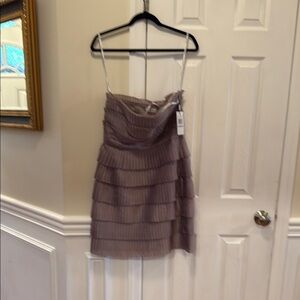 Calvin Klein Mauve Tiered Mini Dress